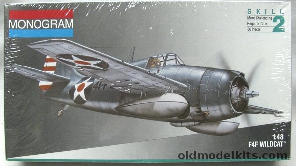 Monogram 1/48 Grumman F4F Wildcat, 5220 plastic model kit